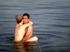 My friend's mate, Kinky, is also a pale, dilettante blonde who copulates with him in the river.